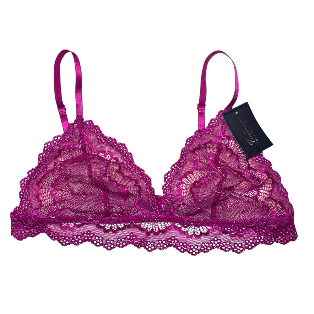 Frederick's of Hollywood Shimmer Pink Bralette Size 1X
